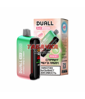 Duall 12000 затяжек Спрайт Арбуз Лайм