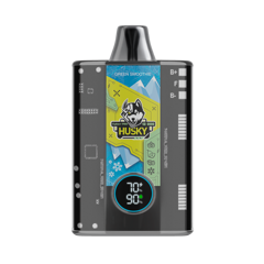 HUSKY CYBER PRO 12000 Затяжек Green Smoothie (Ментол Груша Мята Лёд)