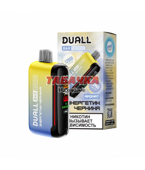 Duall 12000 затяжек Энергетик Черника