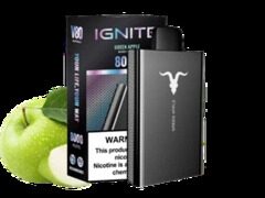 IGNITE V80 8000 Затяжек Green Apple (Зелёное Яблоко)