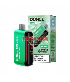 Duall 12000 затяжек Спрайт Огурец