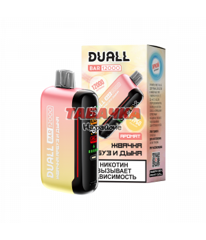 Duall 12000 затяжек Жвачка Арбуз и Дыня