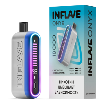 INFLAVE ONYX 18000 Затяжек Свежая Мята