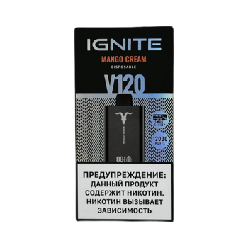 IGNITE V120 Манговый Крем 12000 Затяжек