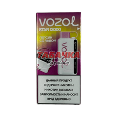 VOZOL STAR 12000 Затяжек Персик Лёд