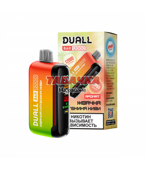 Duall 12000 затяжек Жвачка Клубника Киви