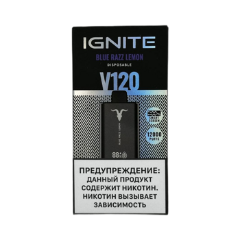 IGNITE V120 Черника Малина Лимон 12000 Затяжек